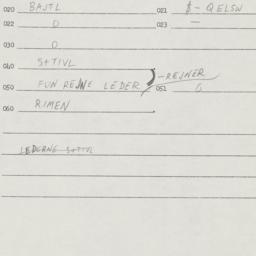 Eastern questionnaire, answ...