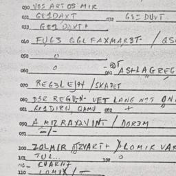 Eastern questionnaire, answ...