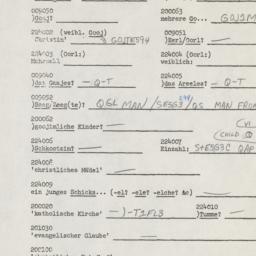 Western questionnaire, answ...