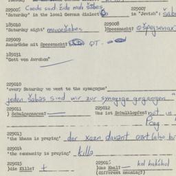 Western questionnaire, answ...