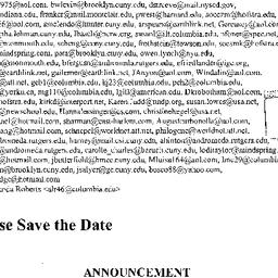 Announcements, 2004-12-13. ...