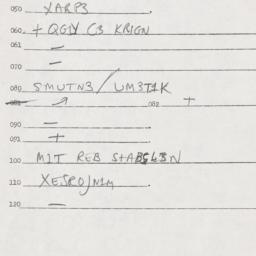 Eastern questionnaire, answ...