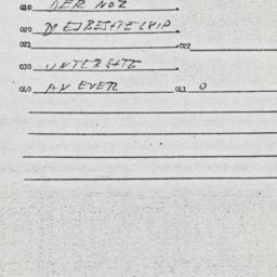 Eastern questionnaire, answ...
