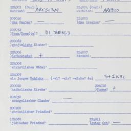 Western questionnaire, answ...