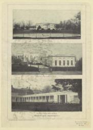 The South front. West front and President's Office. The West terrace, from the South. The White House, Washington, D. C.