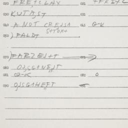 Eastern questionnaire, answ...
