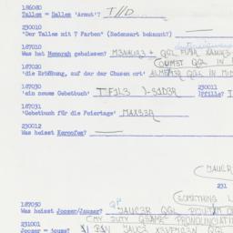 Western questionnaire, answ...