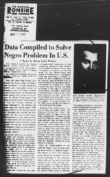 Article by Harvey Curtis Webster, "Data Compiled to Solve Negro Problem In U.S.," LOUISVILLE COURIER-JOURNAL, April 16, 1944