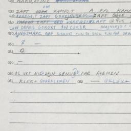 Eastern questionnaire, answ...