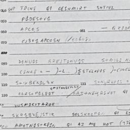 Eastern questionnaire, answ...