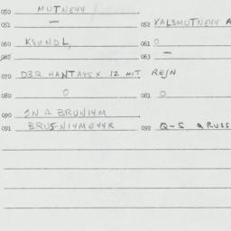 Eastern questionnaire, answ...