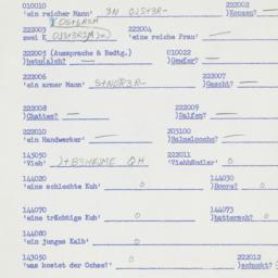 Western questionnaire, answ...