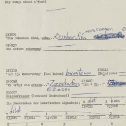 Western questionnaire, answ...