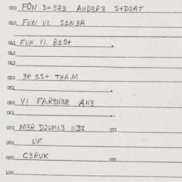 Eastern questionnaire, answ...