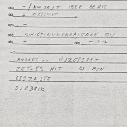 Eastern questionnaire, answ...