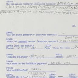 Western questionnaire, answ...