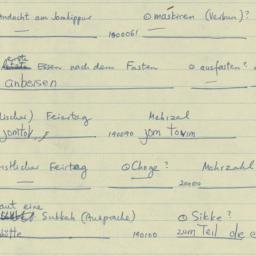 Western questionnaire, answ...