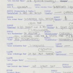 Western questionnaire, answ...