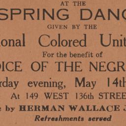 Spring Dance given by the I...