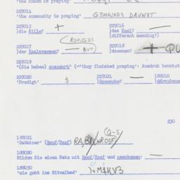 Western questionnaire, answ...