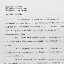 Letter from Charles Dollard...