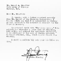 Letter from G. James Flemin...