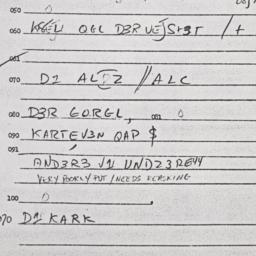 Eastern questionnaire, answ...