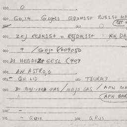 Eastern questionnaire, answ...