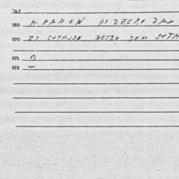 Eastern questionnaire, answ...