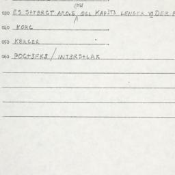 Eastern questionnaire, answ...