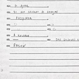 Eastern questionnaire, answ...