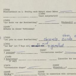 Western questionnaire, answ...