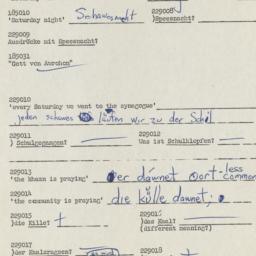 Western questionnaire, answ...