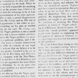 Letters to the editor from ...
