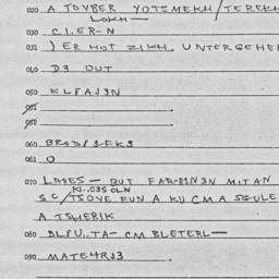 Eastern questionnaire, answ...