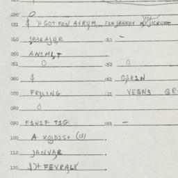 Eastern questionnaire, answ...