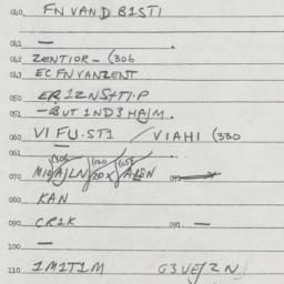 Eastern questionnaire, answ...