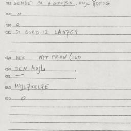 Eastern questionnaire, answ...