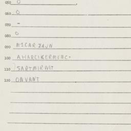 Eastern questionnaire, answ...