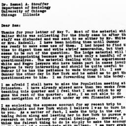 Letter from Guy B. Johnson ...