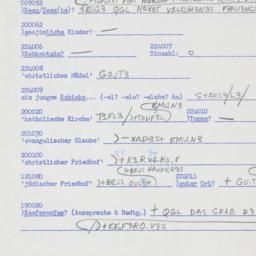 Western questionnaire, answ...