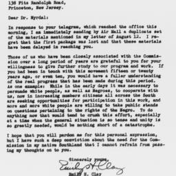 Letter from Emily H. Clay t...