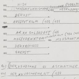 Eastern questionnaire, answ...
