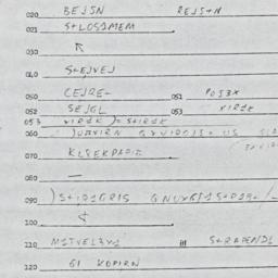 Eastern questionnaire, answ...