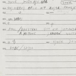 Eastern questionnaire, answ...