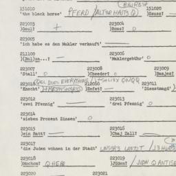 Western questionnaire, answ...