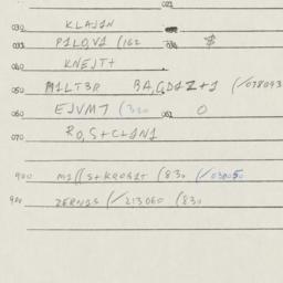 Eastern questionnaire, answ...