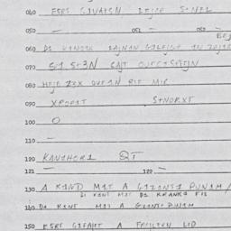Eastern questionnaire, answ...