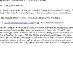 Announcements, 2013-10-07. ...