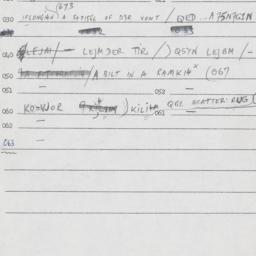 Eastern questionnaire, answ...